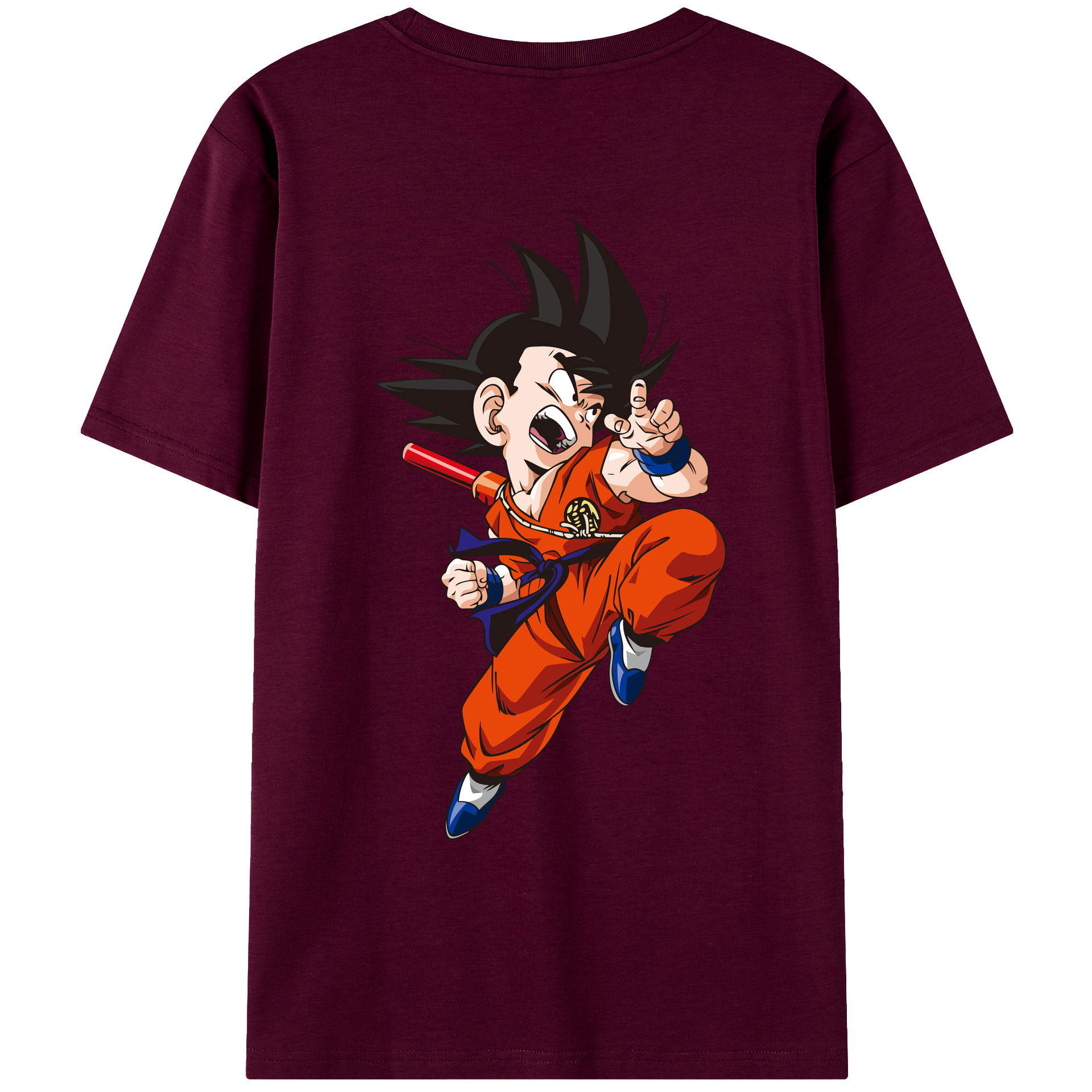 （画像用） ドラゴンボール 孫悟空（そん ごくう）Son Goku カカロット DRAGON BALL Kakarotto レディース半袖Tシャツ(バックプリント)